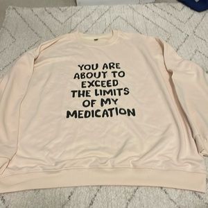 Humorous everyday wear long sleeve t-shirt.